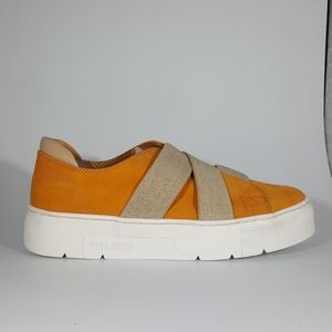 The Flexx Senape Nubuck Leather Slip On Sneaker